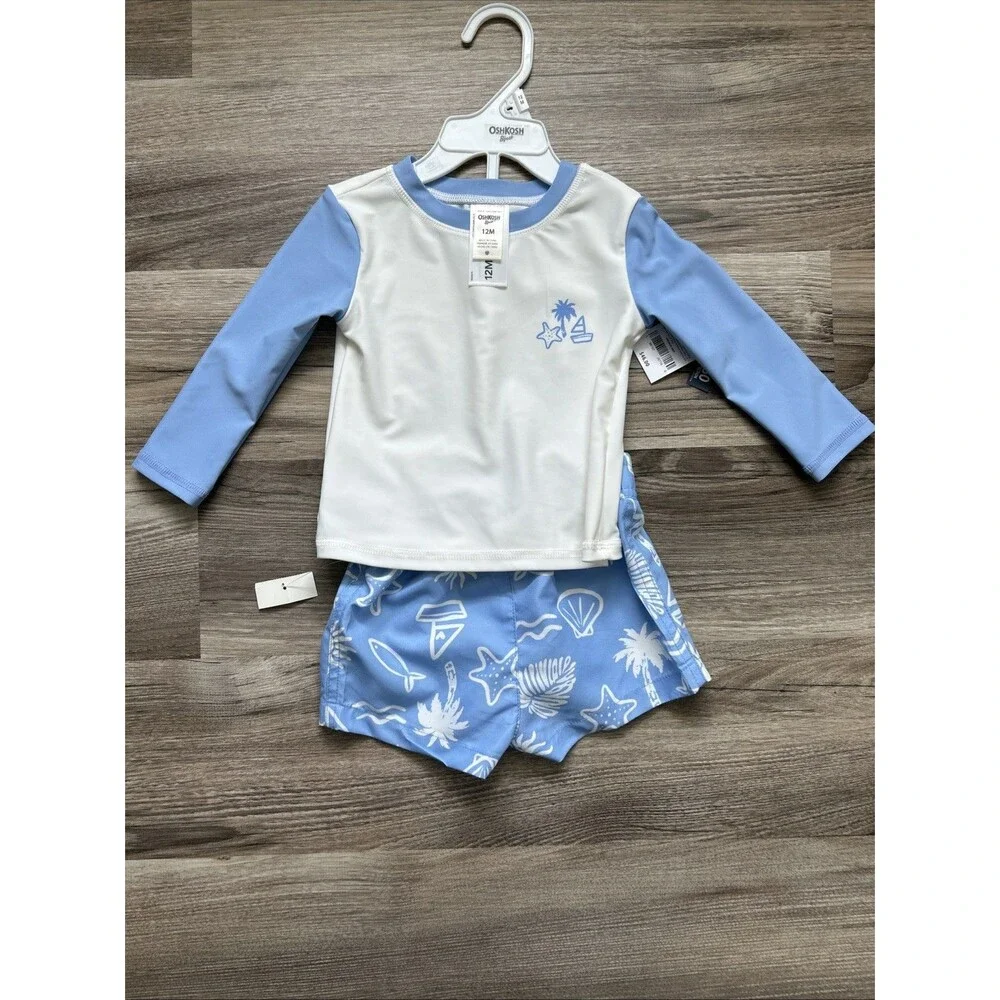 NWT Carters OskKosh Baby Boy 12 Months 6 Piece Summer Bundle